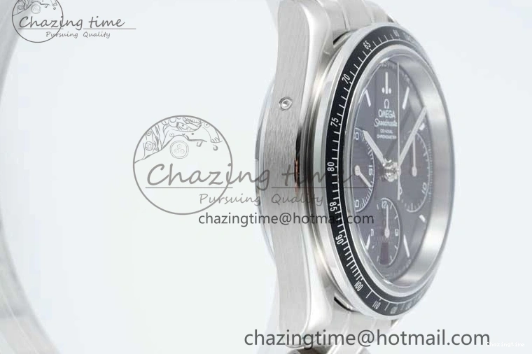 0217 Speedmaster Racing Master SS HKF Best Edition Black Dial on SS Bracelet A Versatile 7810